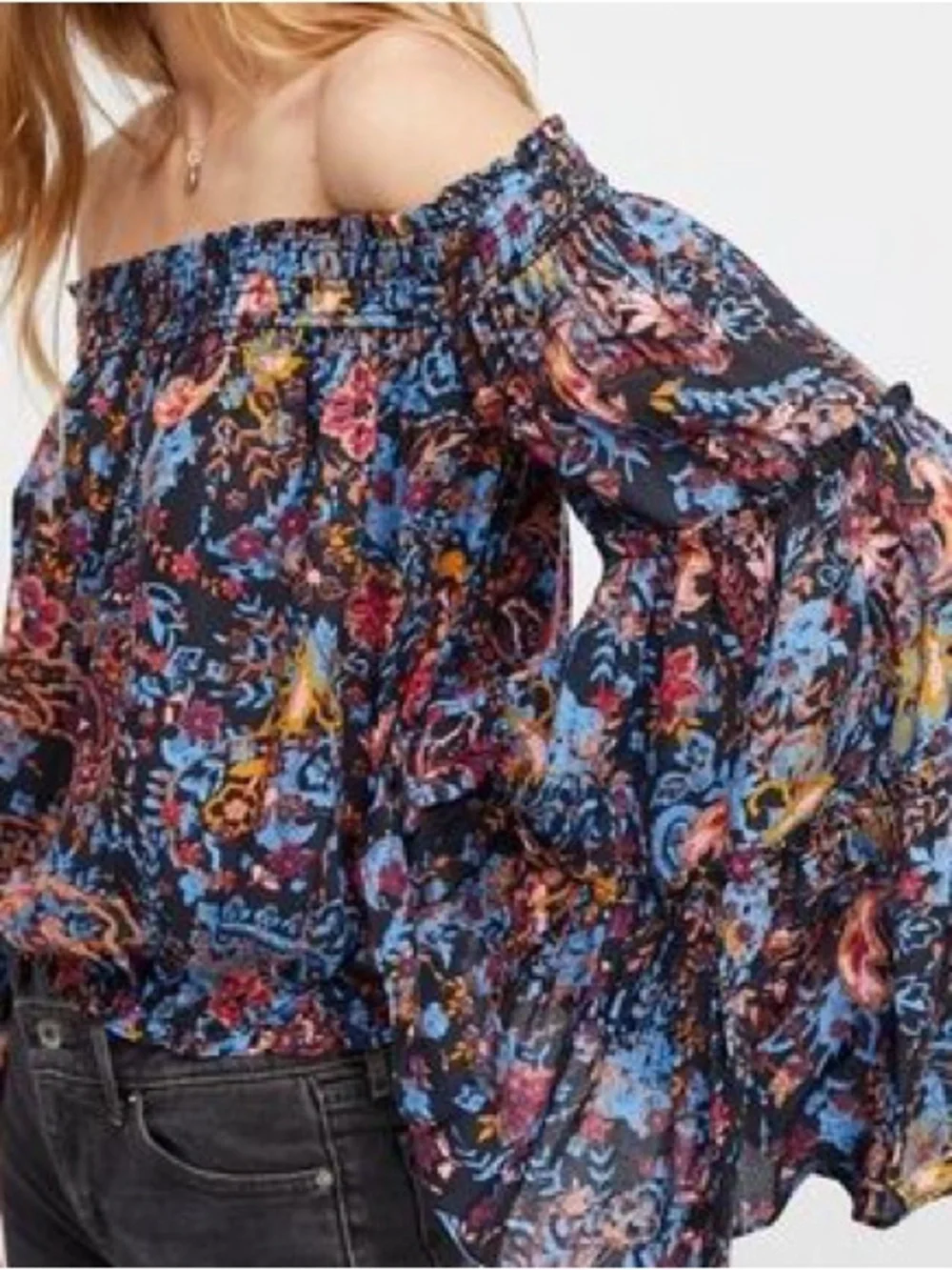 Free People Free Spirit Off The Shoulder Top Size XS